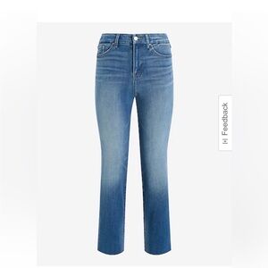 Express Light Blue Straight Leg Jeans